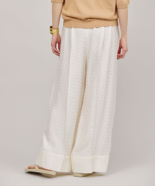 Curensology（カレンソロジー）の「Curensology(カレンソロジー)/ドットカットジャガードパンツ（その他パンツ・レディース・ブラック/ホワイト・FREE）」の11枚目の写真