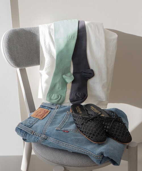 green label relaxing（グリーンレーベルリラクシング）の「＜MAEE＞コンプレッション ソックス / 着圧ソックス / 靴下（ソックス/靴下・レディース・ライム/ダークグレー/ネイビー・FREE）」の17枚目の写真