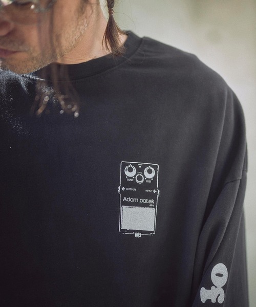 ADAM PATEK（アダムパテック）の「ADAMPATEK/distortion long sleeve T/エフェクタープリントロングスリーブTシャツ(AP2514016)（Tシャツ/カットソー・レディース・ブラック/ホワイト・1/2）」の8枚目の写真