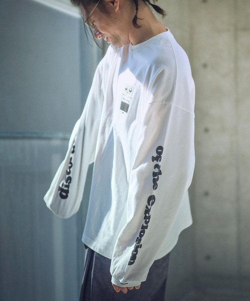 ADAM PATEK（アダムパテック）の「ADAMPATEK/distortion long sleeve T/エフェクタープリントロングスリーブTシャツ(AP2514016)（Tシャツ/カットソー・レディース・ブラック/ホワイト・1/2）」の9枚目の写真