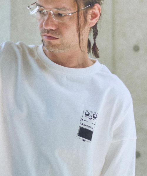 ADAM PATEK（アダムパテック）の「ADAMPATEK/distortion long sleeve T/エフェクタープリントロングスリーブTシャツ(AP2514016)（Tシャツ/カットソー・レディース・ブラック/ホワイト・1/2）」の10枚目の写真