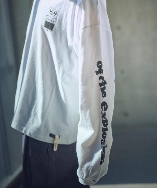 ADAM PATEK（アダムパテック）の「ADAMPATEK/distortion long sleeve T/エフェクタープリントロングスリーブTシャツ(AP2514016)（Tシャツ/カットソー・レディース・ブラック/ホワイト・1/2）」の11枚目の写真