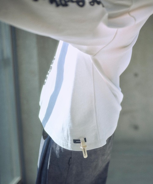 ADAM PATEK（アダムパテック）の「ADAMPATEK/distortion long sleeve T/エフェクタープリントロングスリーブTシャツ(AP2514016)（Tシャツ/カットソー・レディース・ブラック/ホワイト・1/2）」の12枚目の写真