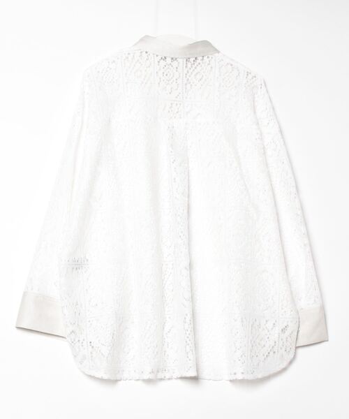ブロックレースシャツ トゥデイフル ホワイト TODAYFUL（トゥデイフル）の「ブロックレースシャツ（シャツ