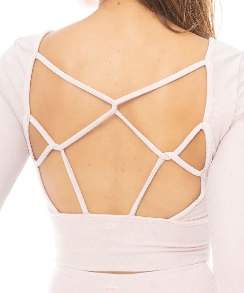 BILLABONG(ビラボン)の「BILLABONG レディース 【ACTIVE】 ACTIVE RIB BRA LS TEE アクティブウェア 【2025年春夏モデル】/ビラボントレーニングショート丈長袖トップス(その他トップス・レディース・ブラック/ライトパープル・MEDIUM)」の9枚目の写真