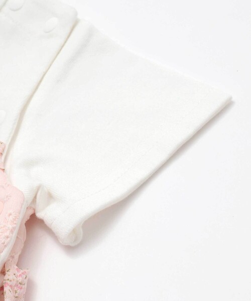 SLAP SLIP BABY（スラップスリップベビー）の「花柄シフォンドッキングロンパースベビー(70~80cm)（ロンパース・キッズ・ピンク系その他/イエロー系その他・70cm/80ｃｍ）」の9枚目の写真