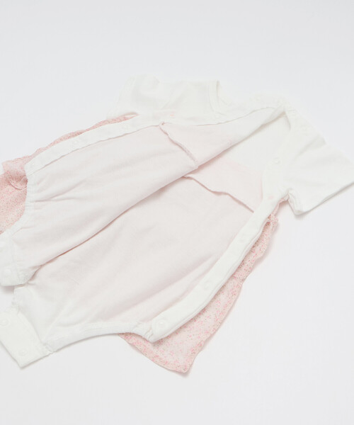 SLAP SLIP BABY（スラップスリップベビー）の「花柄シフォンドッキングロンパースベビー(70~80cm)（ロンパース・キッズ・ピンク系その他/イエロー系その他・70cm/80ｃｍ）」の11枚目の写真