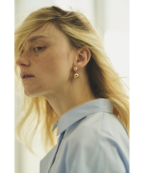 Rouge vif（ルージュヴィフ）の「【LUV AJ/ラヴエージェイ】DOUBLE BALL EARRINGS ピアス（ピアス（両耳用）・レディース・シルバー/ゴールド・フリー）」の10枚目の写真