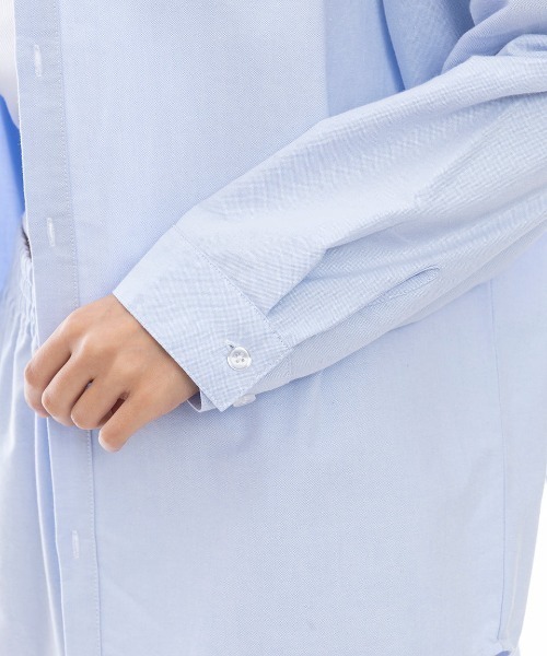 RVCA(ルーカ)の「RVCA レディース RECESSION LOOSE FIT SHIRT 長袖シャツ 【2025年春夏モデル】/ルーカセットアップ対応長袖シャツ(シャツ/ブラウス・レディース・ライトブルー/ホワイト・SMALL/MEDIUM/LARGE)」の10枚目の写真