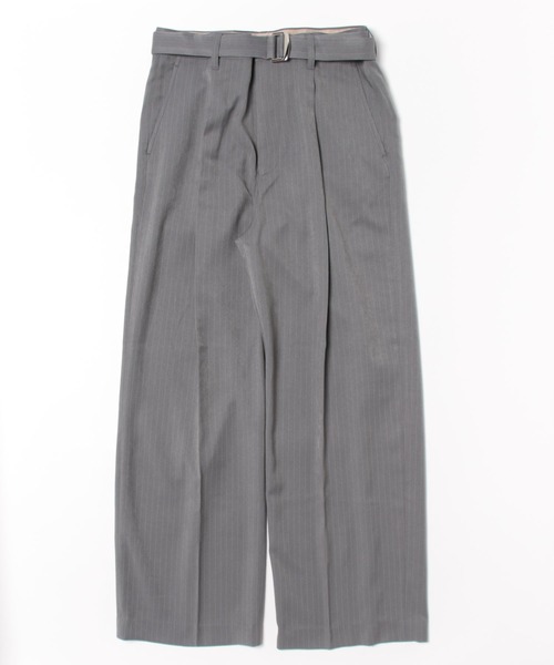 VICTIM（ヴィクティム）の「VICTIM ヴィクティム / STRIPE BUGGY SLACKS ストライプバギーシルエットワイドスラックス / VTM-25-P-002（スラックス・メンズ・ブラウン/ブラック/グレー・2/1/3）」の11枚目の写真