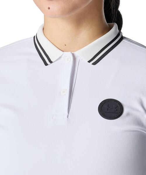 UNDER ARMOUR(アンダーアーマー)の「UAアーマードライ ポロ(ゴルフ/レディース)(ポロシャツ・レディース・ホワイト・L/M/XL/S)」の4枚目の写真