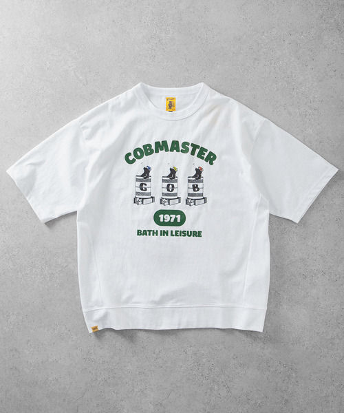 ZIP FIVE(ジップファイブ)の「COBMASTER 天竺ピグメント加工 スウェット風ルーズTシャツ(Tシャツ/カットソー・メンズ・ブルー系/グリーン/ホワイト/ブラック・X-LARGE/LARGE)」の9枚目の写真