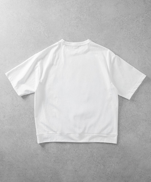 ZIP FIVE(ジップファイブ)の「COBMASTER 天竺ピグメント加工 スウェット風ルーズTシャツ(Tシャツ/カットソー・メンズ・ブルー系/グリーン/ホワイト/ブラック・X-LARGE/LARGE)」の18枚目の写真