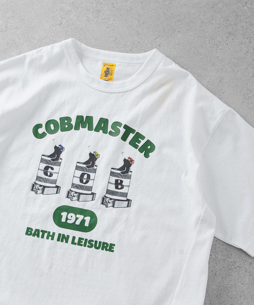ZIP FIVE(ジップファイブ)の「COBMASTER 天竺ピグメント加工 スウェット風ルーズTシャツ(Tシャツ/カットソー・メンズ・ブルー系/グリーン/ホワイト/ブラック・X-LARGE/LARGE)」の19枚目の写真