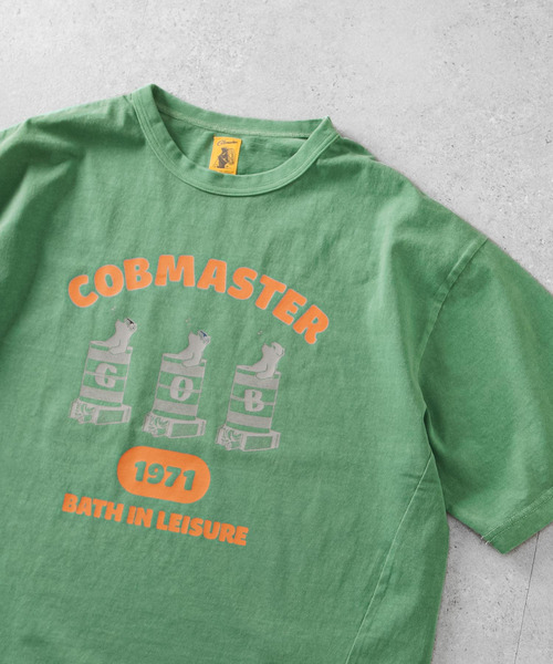 ZIP FIVE(ジップファイブ)の「COBMASTER 天竺ピグメント加工 スウェット風ルーズTシャツ(Tシャツ/カットソー・メンズ・ブルー系/グリーン/ホワイト/ブラック・X-LARGE/LARGE)」の21枚目の写真