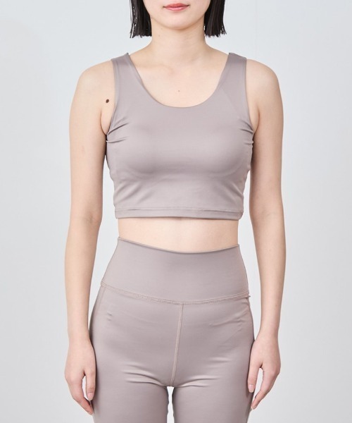 NERGY(ナージー)の「ナージージャパン NERGY ALPENタンクブラトップス_(スポーツブラ・レディース・サックスブルー/ベージュ/チャコールグレー・M/L)」の9枚目の写真