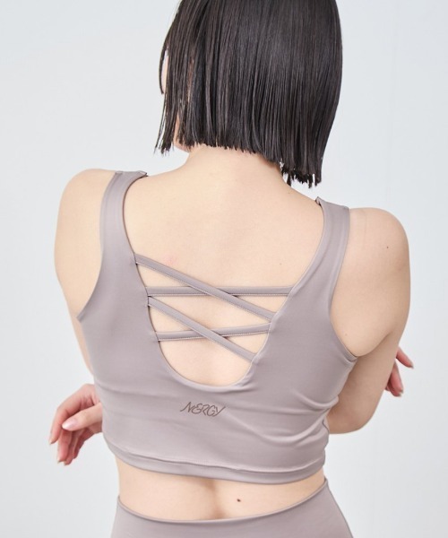 NERGY(ナージー)の「ナージージャパン NERGY ALPENタンクブラトップス_(スポーツブラ・レディース・サックスブルー/ベージュ/チャコールグレー・M/L)」の17枚目の写真