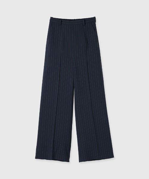 CREDONA(クレドナ)の「CALATHEA STRIPE LAYERED PANTS/カラテアストライプレイヤードパンツ(スラックス・レディース・ネイビー・0/1)」の18枚目の写真