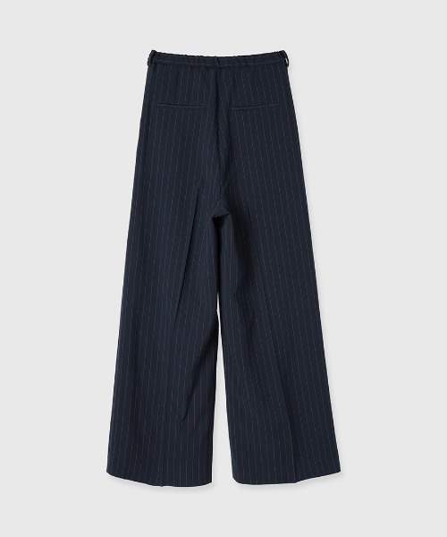 CREDONA(クレドナ)の「CALATHEA STRIPE LAYERED PANTS/カラテアストライプレイヤードパンツ(スラックス・レディース・ネイビー・0/1)」の19枚目の写真