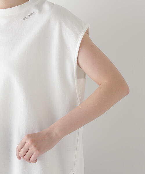 human woman(ヒューマンウーマン)の「◆ミニ裏毛刺繍ロゴプルオーバー(Tシャツ/カットソー・レディース・ホワイト/ピンク/グレー系その他・MEDIUM)」の10枚目の写真