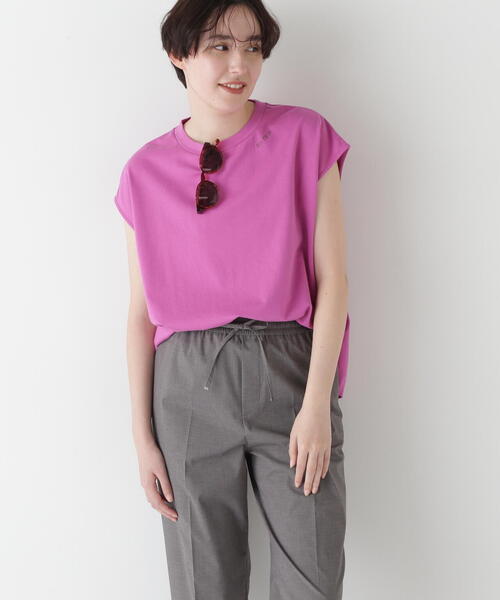 human woman(ヒューマンウーマン)の「◆ミニ裏毛刺繍ロゴプルオーバー(Tシャツ/カットソー・レディース・ホワイト/ピンク/グレー系その他・MEDIUM)」の14枚目の写真