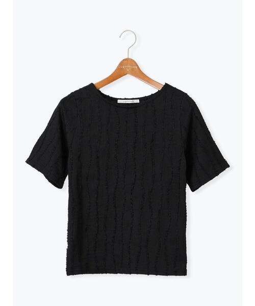 Lugnoncure（ルノンキュール）の「フリンジクルーネック半袖トップス（その他トップス・レディース・カーキ/オフホワイト/ブラック・F）」の16枚目の写真