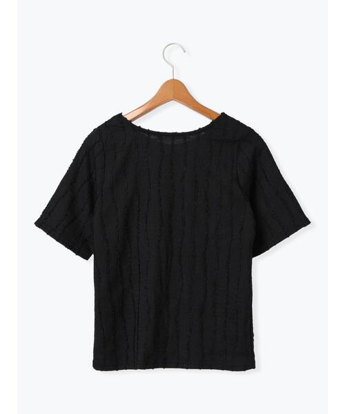 Lugnoncure（ルノンキュール）の「フリンジクルーネック半袖トップス（その他トップス・レディース・カーキ/オフホワイト/ブラック・F）」の17枚目の写真