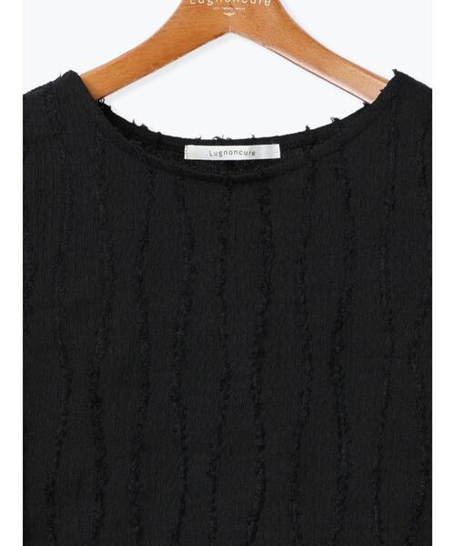 Lugnoncure（ルノンキュール）の「フリンジクルーネック半袖トップス（その他トップス・レディース・カーキ/オフホワイト/ブラック・F）」の18枚目の写真