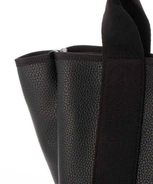 cache cache（カシュ カシュ）の「【cache cache】太ショルダー付き2wayテープトートバッグ M（ショルダーバッグ・レディース・ブラック/グレー/ブラウン/アイボリー/ベージュ・FREE）」の9枚目の写真