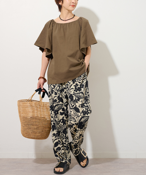 JOURNAL STANDARD relume ショートスリーブブラウス JOURNAL STANDARD relume｜《WEB限定追加》リネンコットン