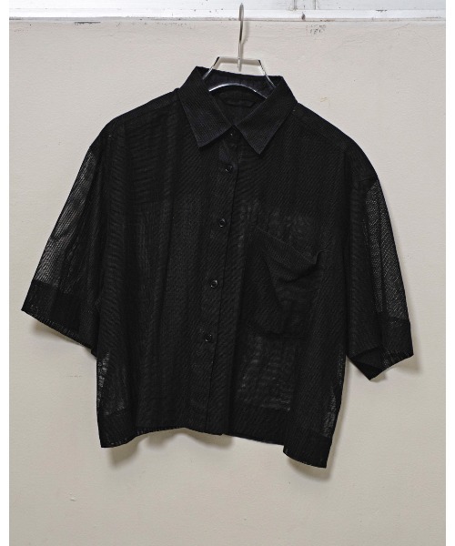 セール】Mesh Short Shirts（シャツ/ブラウス）｜TODAYFUL