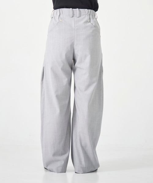 CONZ（コンズ）の「カーブレッグトラウザー（スラックス・メンズ・ブラック/ダークグレー/グレイッシュベージュ/ライトグレー/その他2/その他3/ストライプ/ベージュ/カーキ/マルチ・1/2/3）」の16枚目の写真