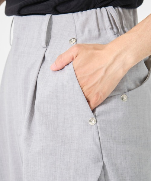 CONZ（コンズ）の「カーブレッグトラウザー（スラックス・メンズ・ブラック/ダークグレー/グレイッシュベージュ/ライトグレー/その他2/その他3/ストライプ/ベージュ/カーキ/マルチ・1/2/3）」の17枚目の写真