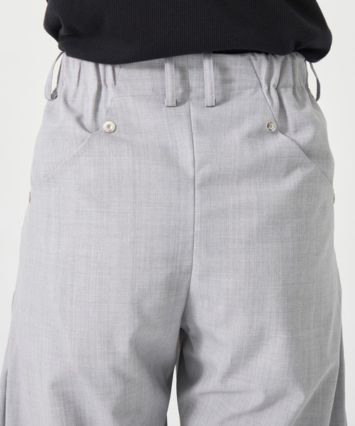 CONZ（コンズ）の「カーブレッグトラウザー（スラックス・メンズ・ブラック/ダークグレー/グレイッシュベージュ/ライトグレー/その他2/その他3/ストライプ/ベージュ/カーキ/マルチ・1/2/3）」の18枚目の写真