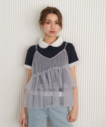 Hi! ONLINE STORE（ハイオンラインストア）の「【Nu】チュールビスチェ（Tシャツ/カットソー）」