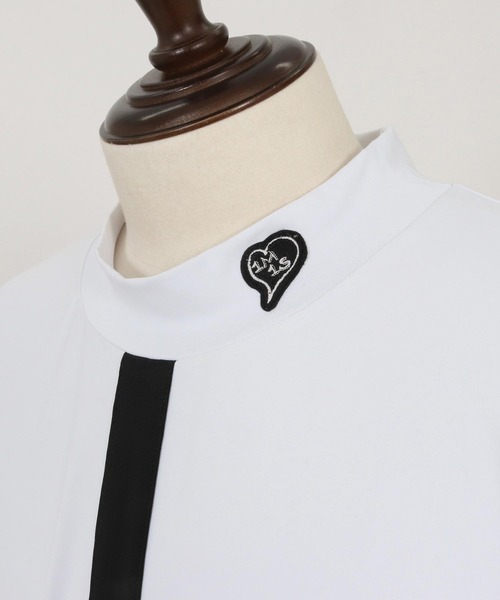 mt9674-cool fabric line mock neck pullover モックネック mt9674-cool fabric line mock neck pullover モックネック