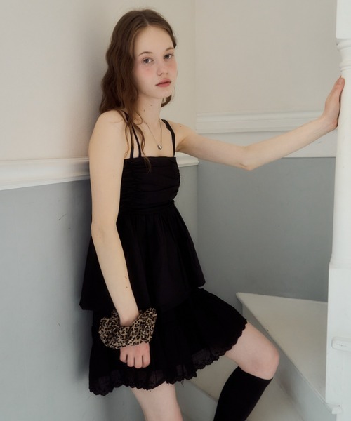 Birthday room(バースデイルーム)の「タイ付きキャミビスチェ/cami bustier with tie(Tシャツ/カットソー・レディース・ブラック/ブルー/ホワイト・FREE)」の9枚目の写真