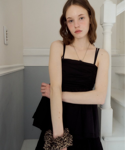 Birthday room(バースデイルーム)の「タイ付きキャミビスチェ/cami bustier with tie(Tシャツ/カットソー・レディース・ブラック/ブルー/ホワイト・FREE)」の20枚目の写真
