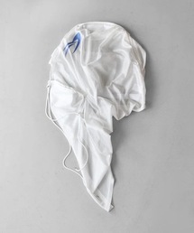 YOHEI OHNO Knapsack Drape Mesh Top