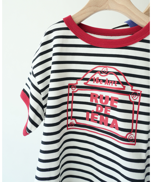 IENA ENFANT（イエナアンファン）の「【接触冷感/UVカット】バイカラーTシャツ kids(90cm‐140cm)（Tシャツ/カットソー・キッズ・ホワイト/ブルー/レッド・SMALL/MEDIUM/LARGE/X-LARGE）」の3枚目の写真