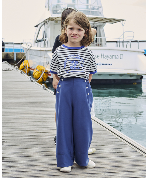 IENA ENFANT（イエナアンファン）の「【接触冷感/UVカット】バイカラーTシャツ kids(90cm‐140cm)（Tシャツ/カットソー・キッズ・ホワイト/ブルー/レッド・SMALL/MEDIUM/LARGE/X-LARGE）」の4枚目の写真