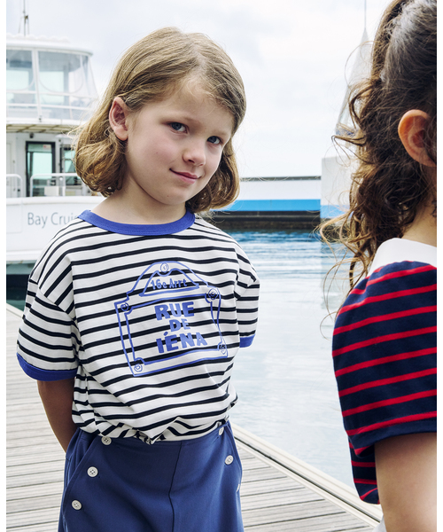 IENA ENFANT（イエナアンファン）の「【接触冷感/UVカット】バイカラーTシャツ kids(90cm‐140cm)（Tシャツ/カットソー・キッズ・ホワイト/ブルー/レッド・SMALL/MEDIUM/LARGE/X-LARGE）」の6枚目の写真