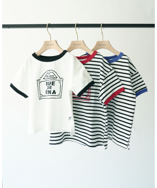 IENA ENFANT（イエナアンファン）の「【接触冷感/UVカット】バイカラーTシャツ kids(90cm‐140cm)（Tシャツ/カットソー・キッズ・ホワイト/ブルー/レッド・SMALL/MEDIUM/LARGE/X-LARGE）」の7枚目の写真