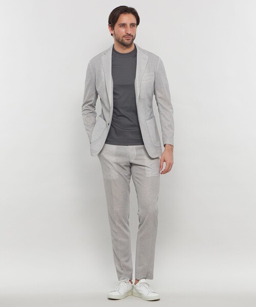 MACKINTOSH LONDON（マッキントッシュ ロンドン）の「【WEB・一部店舗限定】【BREASY JACKET】メランジメッシュジャージーセットアップジャケット（テーラードジャケット・メンズ・ネイビー/グレー・36/38/40）」の5枚目の写真