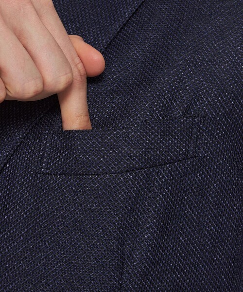 MACKINTOSH LONDON（マッキントッシュ ロンドン）の「【WEB・一部店舗限定】【BREASY JACKET】メランジメッシュジャージーセットアップジャケット（テーラードジャケット・メンズ・ネイビー/グレー・36/38/40）」の12枚目の写真