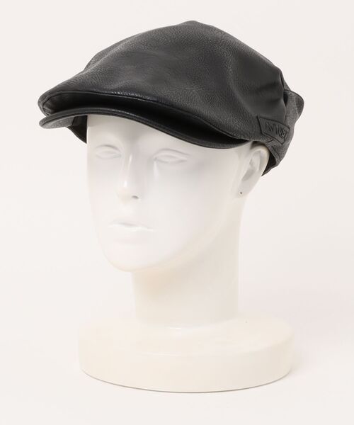 AVIREX（アヴィレックス）の「/AVIREX/synthetic leather HUNTING CAP（ハンチング/ベレー帽・メンズ・ブラック/ブラウン・FREE）」の8枚目の写真