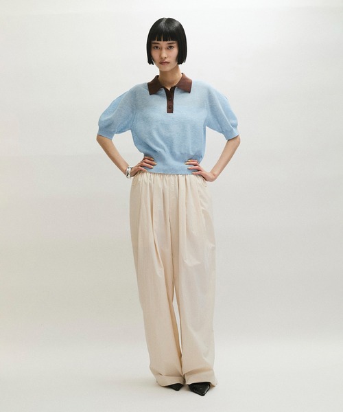 ADAM ET ROPE' アダムエロペ ラミーニットポロシャツ ラミーニットポロシャツ（ポロシャツ）｜ADAM ET ROPE