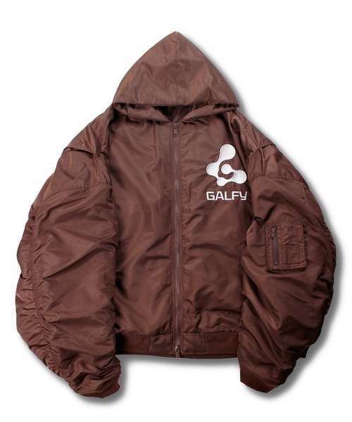 GALFY（ガルフィー）の「【GALFY/ガルフィー】用無しドデカボンバー（マウンテンパーカー・メンズ・ブラック/ブラウン/グレー・XL/L）」の16枚目の写真
