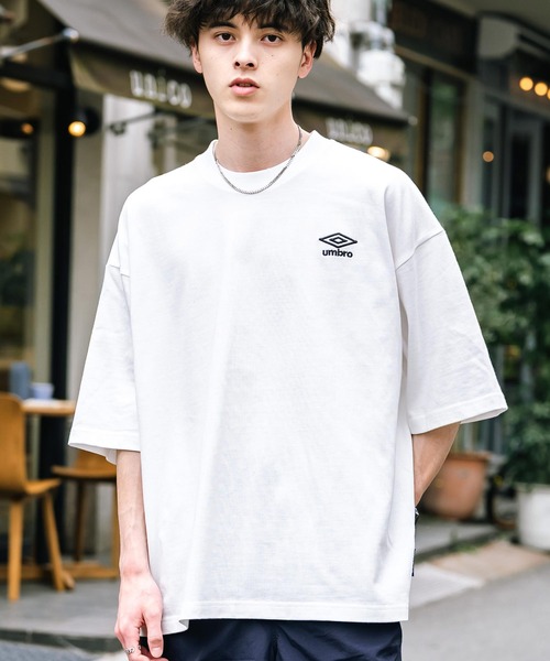 UMBRO アンブロ 別注コラボ オーバーサイズワンポイントロゴ刺繍クルー