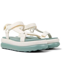 CAMPER ホワイト コンフォートサンダル 37 CAMPER｜カンペールのサンダル（ホワイト/白色系）通販 - ZOZOTOWN